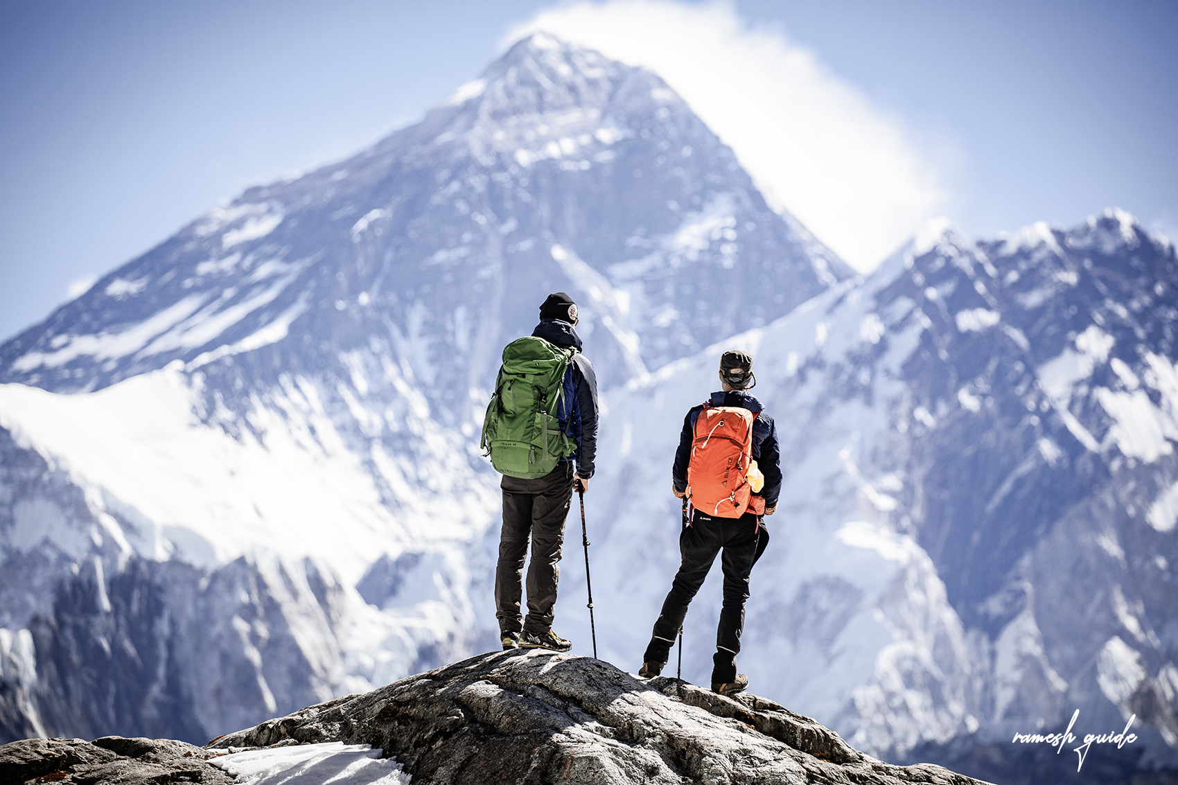 Everest View from Renjola Pass 